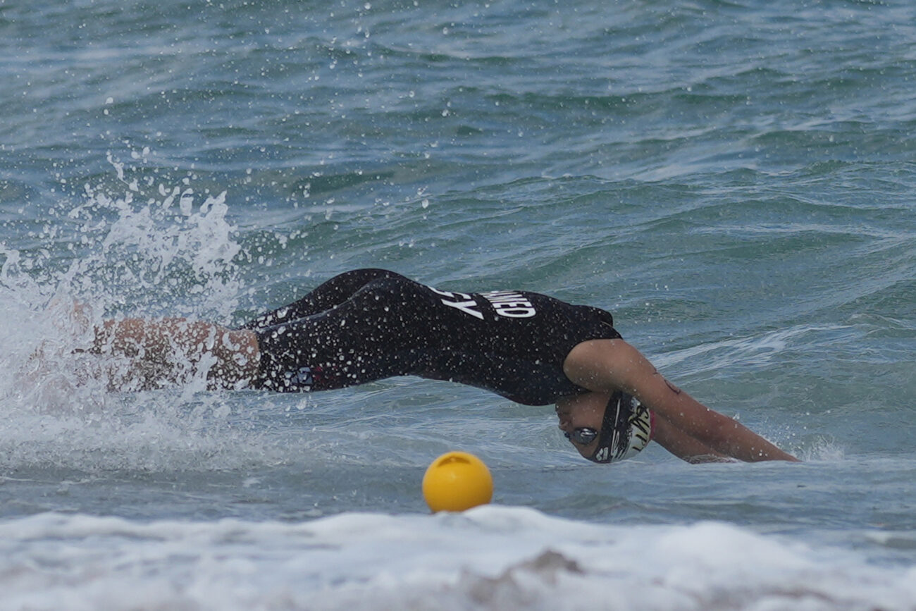 Heraklion2023, 3rd Mediterranean Beach Games. Triathle Mixed Relay. photos Angelos Zymaras